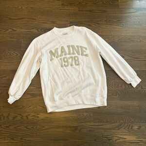 Abercrombie White Crewneck